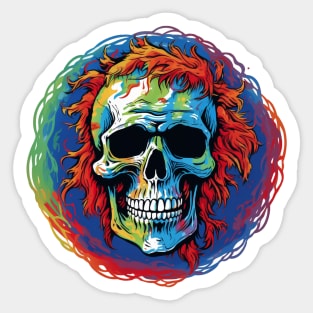 Deadhead Circular Logo Sticker